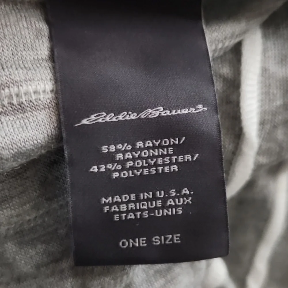[Eddie Bauer] Gray & White Infinity Scarf